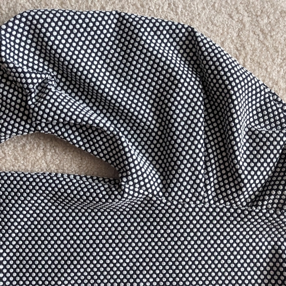 ZARA TRAFALUC Black + White Shirt with Balloon Sleeves Size Small - Picture 3 of 3